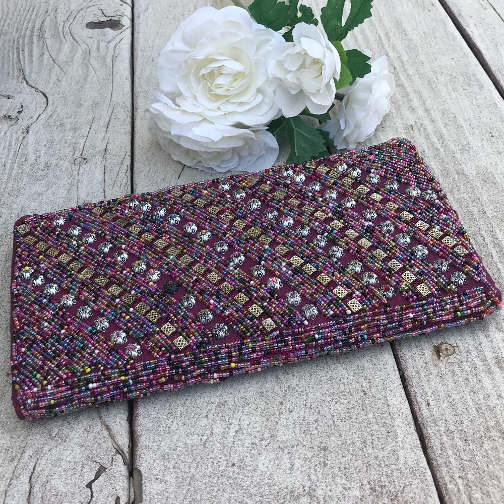 🌸 SALE 📦 3x$10 Evening Purple Sequin handbag